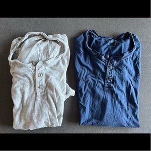 BUNDLE 2x included - Mens Gap Henleys Large